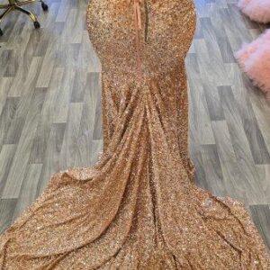 Rose Gold Sequin Corset