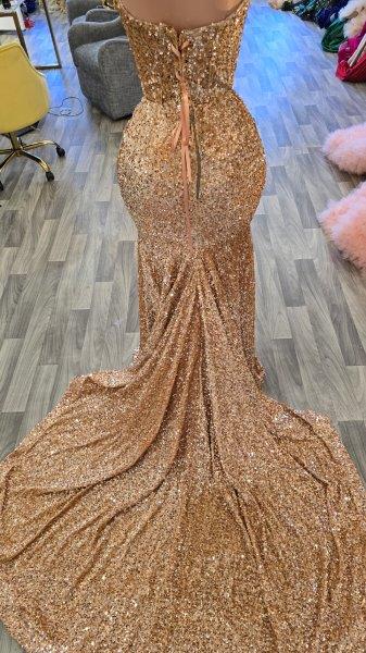 Rose Gold Sequin Corset