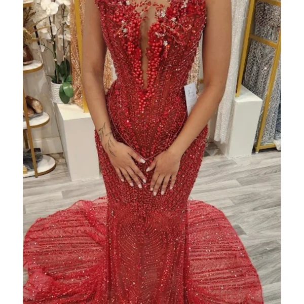 Red Luxe Gown Picture 1