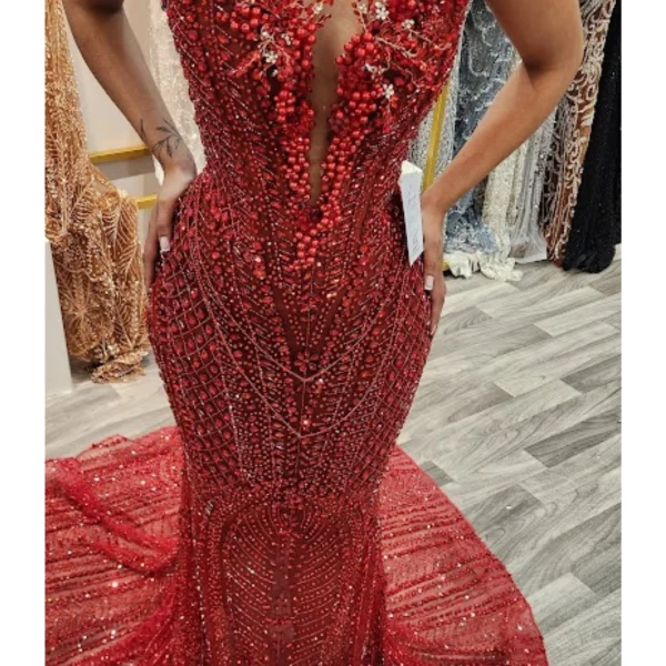 Red Luxe Gown Picture 4