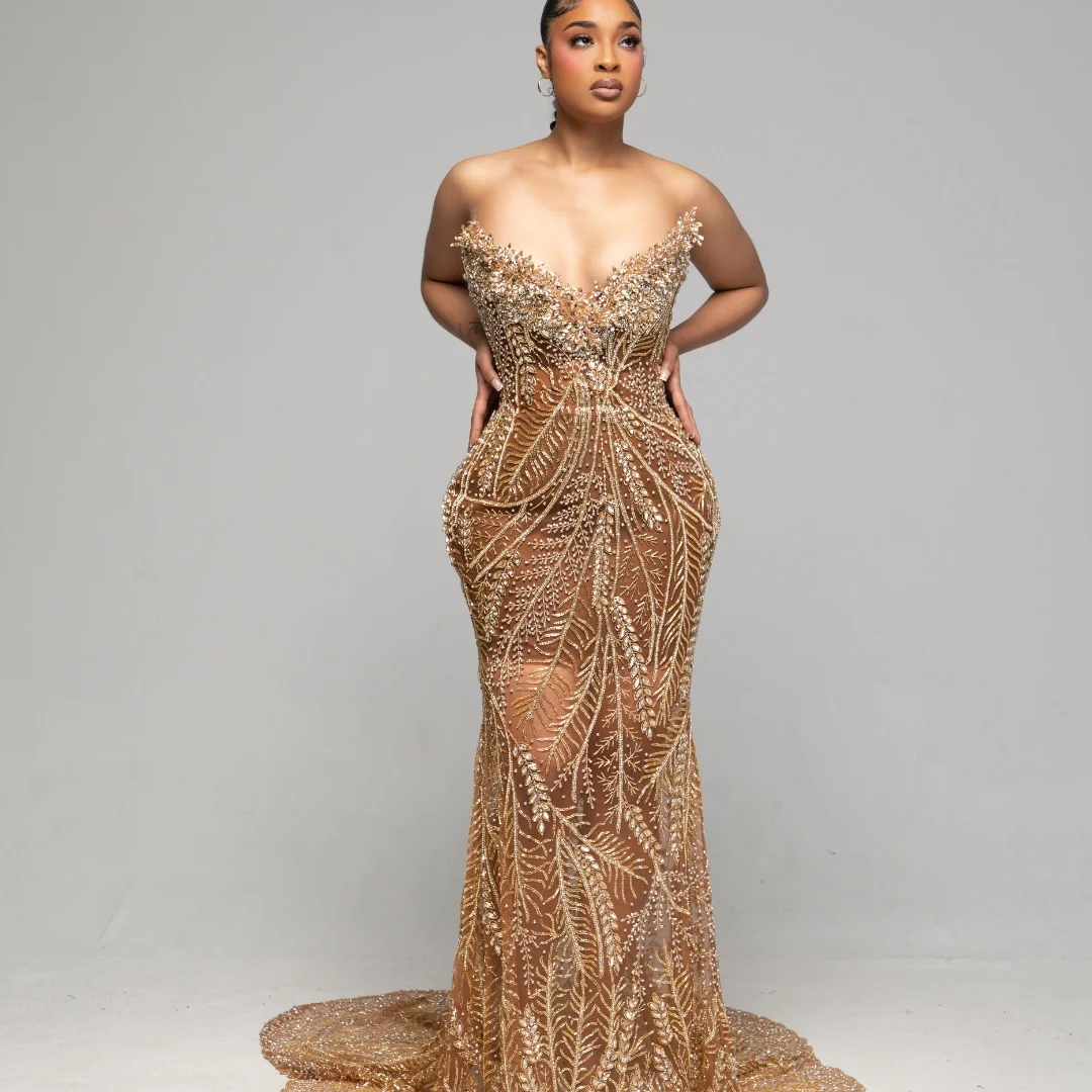 Luxe Gold Gown 03 Picture 2