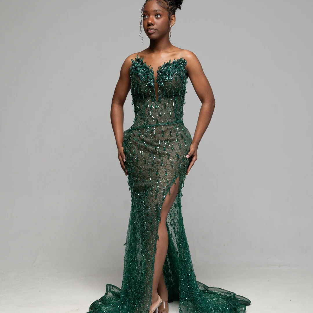 Luxe Green Gown 01 Picture 3