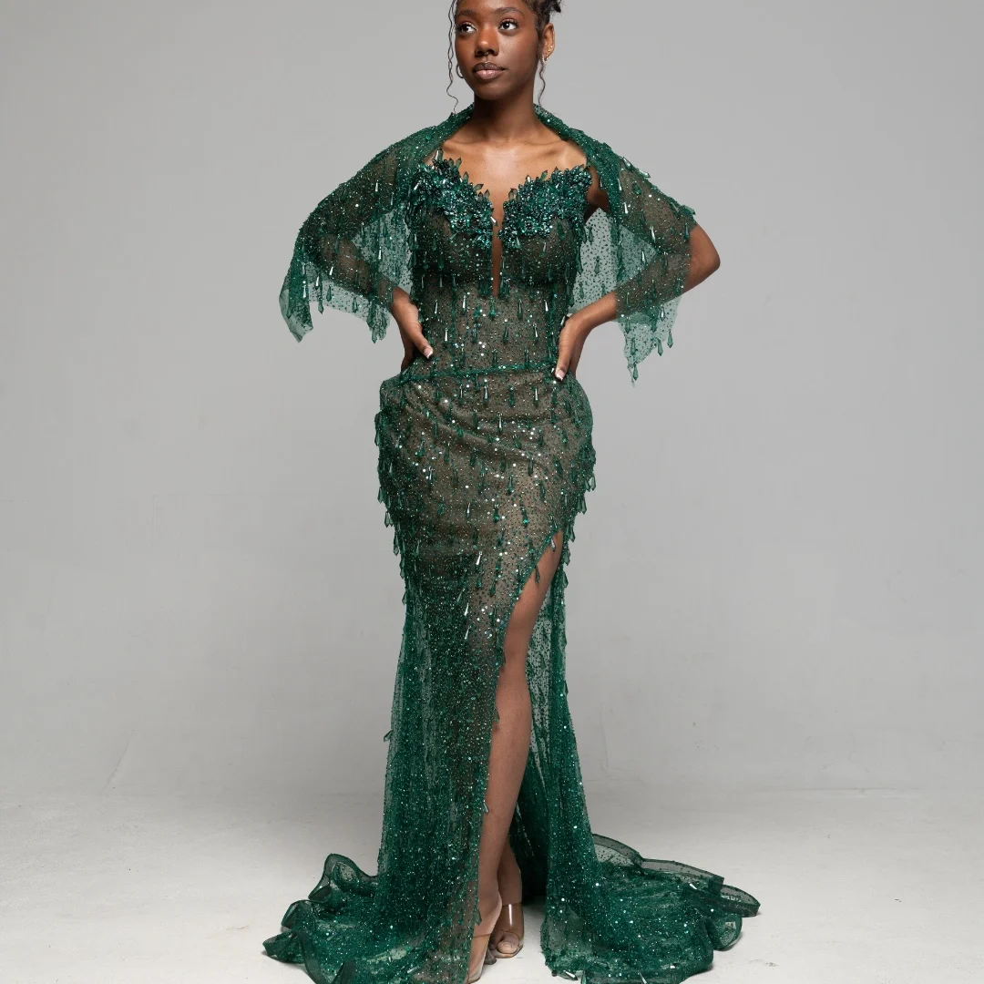 Luxe Green Gown 01 Picture 5